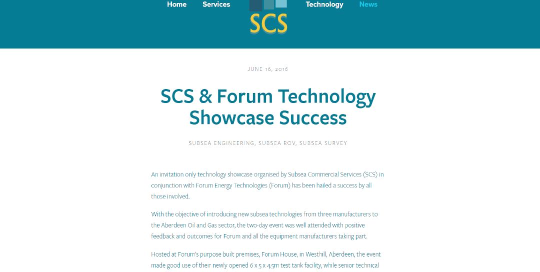 Forum Energy Technologies & Subsea Commercial Services